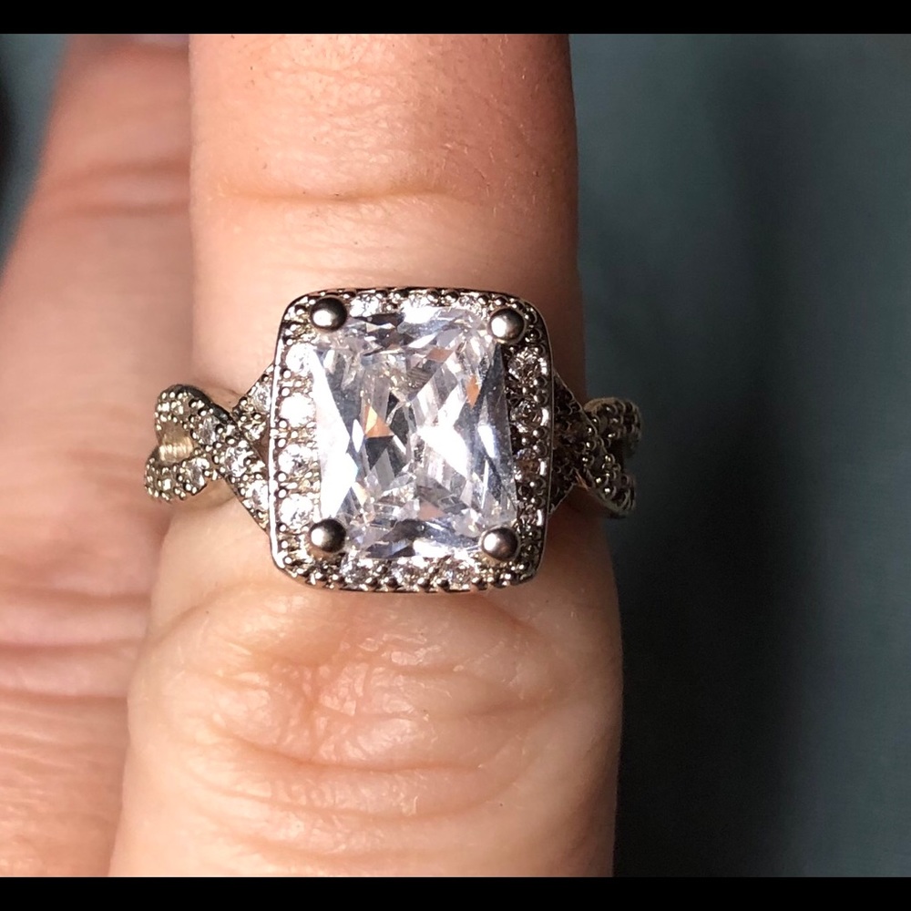 .925 sterling and cz ring